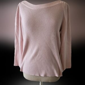 Worthington Boat Neck Ribbed Sweater